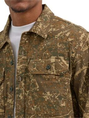 Wrangler Men’s Utility Camouflage light Light Weight Jacket/Shirt